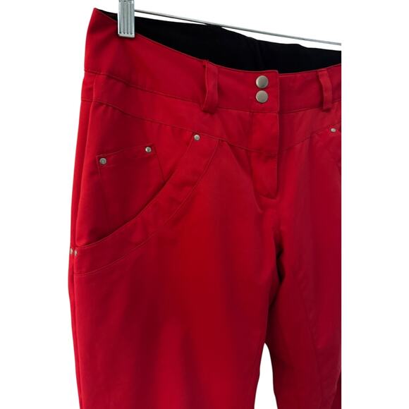 Obermeyer Red Ladies ski snowboard pants Winter Wear style 15110 size 8 - Picture 6 of 16